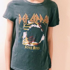 “Def Leopard Love Bites” Junk Food Tee